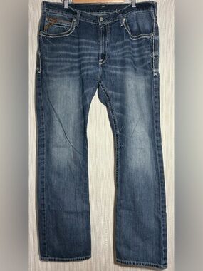 Ariat Men's Straight-Leg Blue Denim Jeans